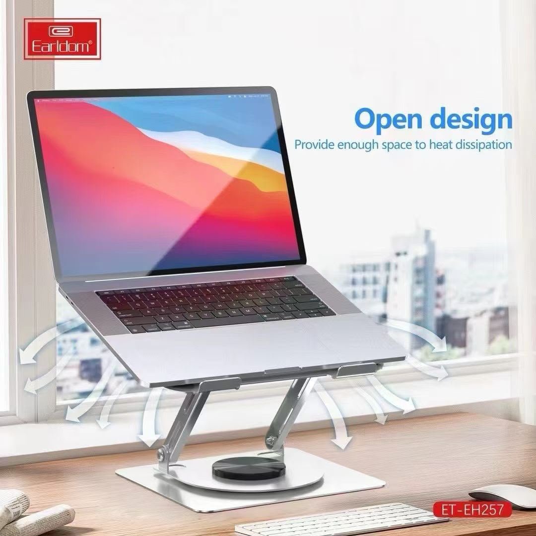 Earldom 360° Rotating Laptop Stand for Up to 17" Laptops – ET-EH2571 - Image 2