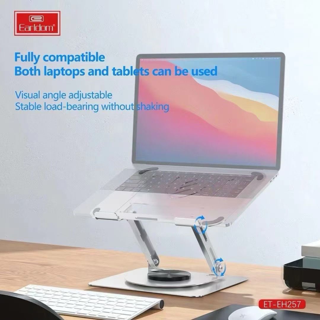 Earldom 360° Rotating Laptop Stand for Up to 17" Laptops – ET-EH2571 - Image 3