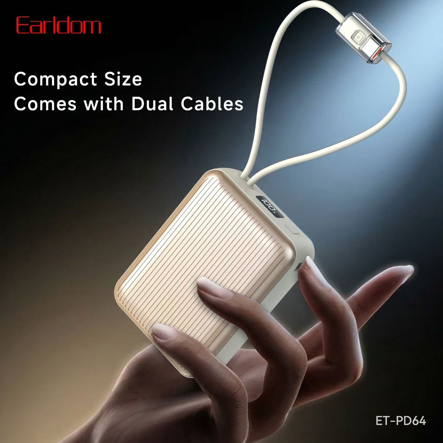 Earldom 20000mAh Portable Digital Power Bank with Smart Display – ET-PD64 - Image 5