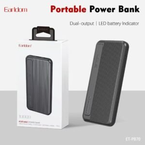 Earldom Portable Power Bank with Dual Output & LED Battery Indicator – ET-PB70