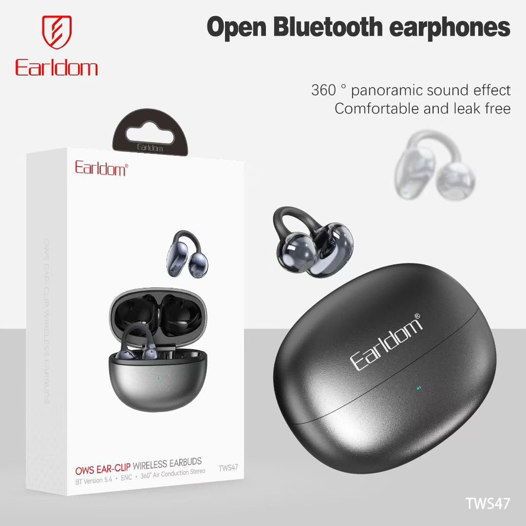 Earldom TWS47 Open Ear-Clip Wireless Earbuds with 360° Panoramic Sound – ET-TWS47